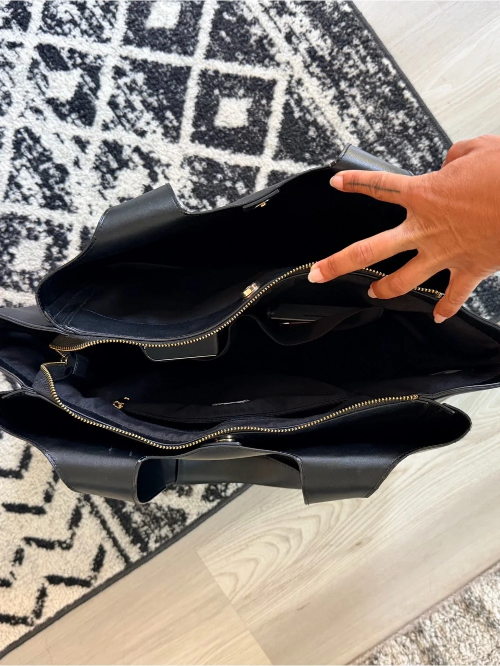 Classic Black Tote Bag